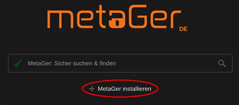 metager installieren|MetaGer Search